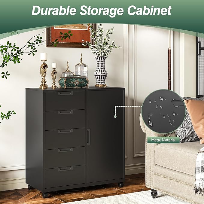 MIIIKO 5 Drawer Storage Cabinet - Image 6