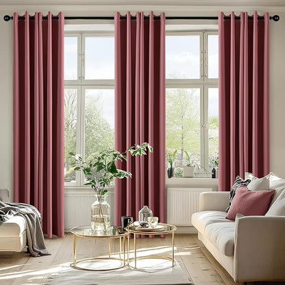 MIULEE Dusty Rose Blackout Curtains - Image 6