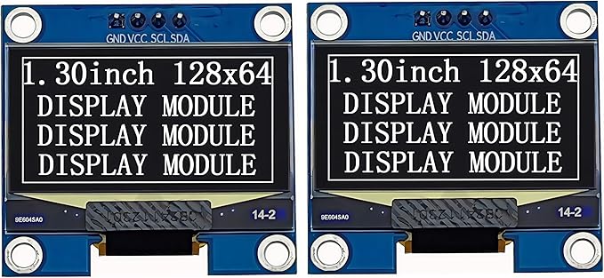 Haldzemo 1.3 inch OLED Display Module I2C IIC 128x64 LCD Screen S H1106 12864 by Haldzemo
