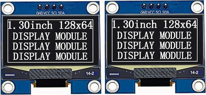 Haldzemo 1.3 inch OLED Display Module I2C IIC 128x64 LCD Screen S H1106 12864 by Haldzemo