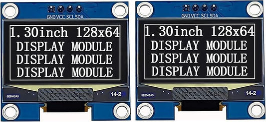 Haldzemo 1.3 inch OLED Display Module I2C IIC 128x64 LCD Screen S H1106 12864 by Haldzemo