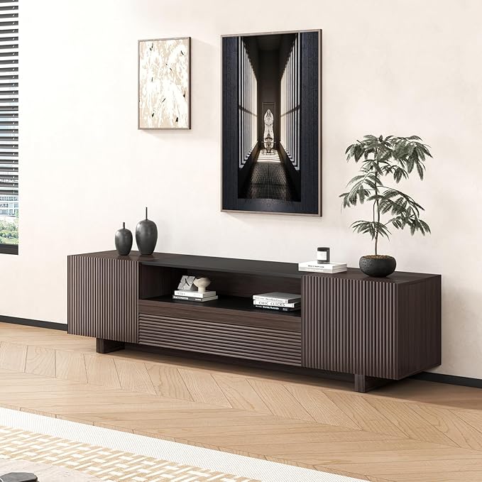 Epecoya TV Stand with Storage Cabinets - Image 3