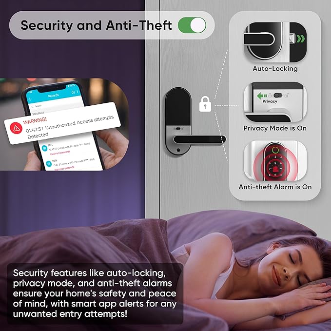 Keyless Entry Fingerprint Digital Smart Lock - Image 4