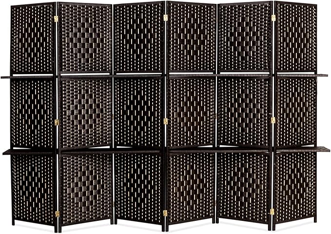 Bonnlo Upgraded Heavy Duty 6FT Tall Rattan Room Divider Screens - Image 2