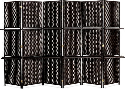 Bonnlo Upgraded Heavy Duty 6FT Tall Rattan Room Divider Screens - Image 2