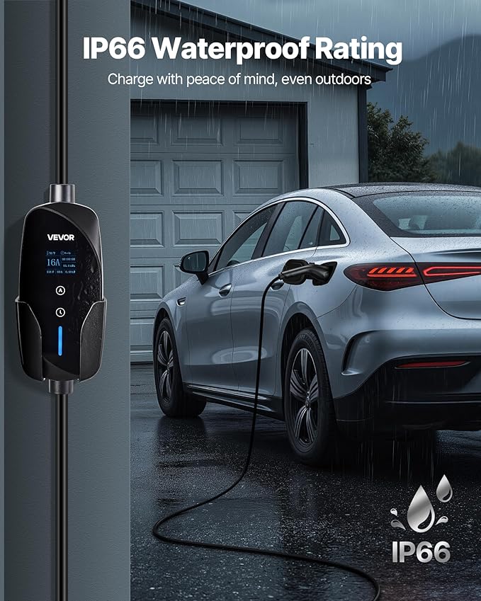 VEVOR Level 1&2 EV Charger, 16 Amp Adjustable Current, Electric Vehicle - Image 7