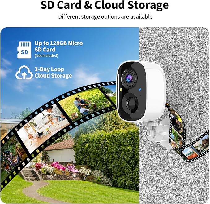 2K FHD Solar Powered Security Cameras Wireless Outdoor, WiFi Wireless Cameras - Image 4
