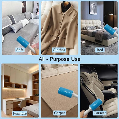 Reusable Washable Lint Roller 4 Pack, Sticky Gel Lint Rollers, Cat Dog Pet Hair - Image 3