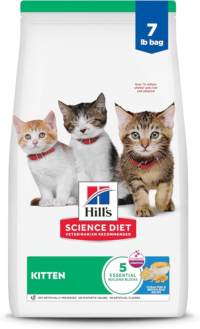 Hill's Science Diet Kitten, Kitten Premium Nutrition, Dry Cat Food, Ocean Fish by HillsPetNutrition