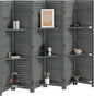HOMCOM Room Divider, 6 Panel 67" Tall Wood Privacy Screen by HOMCOM