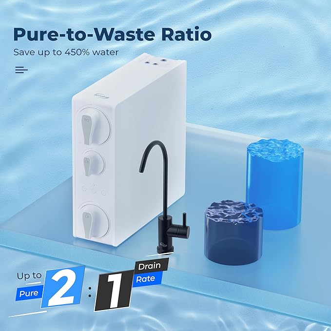 iSpring RO500-ORB Reverse Osmosis System, NSF 58 Certified, 500 GPD Under Sink - Image 5