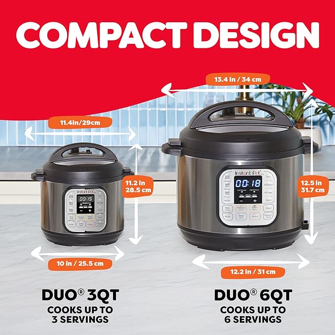 Instant Pot Duo 7-in-1 Mini Electric Pressure Cooker, Slow Rice Cooker - Image 3
