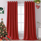 DUALIFE 108 inches Long Red Blackout Curtains by DUALIFE