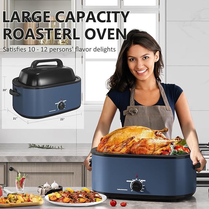 SUNVIVIPRO Roaster Oven 28 Quart, Electric Turkey Roaster - Image 4