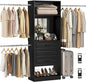 Unikito 8FT Closet System with Mirror, 96 Inch Walk in Closet Organizer Kit by Unikito
