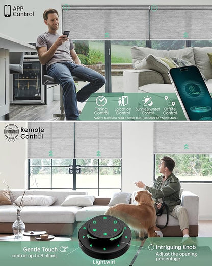 Yoolax Motorized Blinds with Remote, Smart Blinds - Image 3