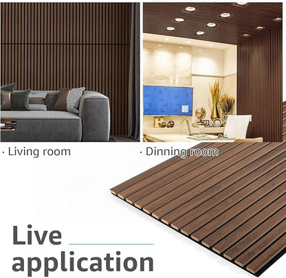 Art3d 4 Pack 47.2 x 23.6in. Wood Slat Acoustic Panels - Image 3