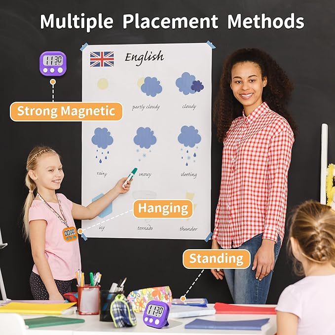Classroom Timers for Teachers Kids Large Magnetic Digital Timer Teacher - Image 4