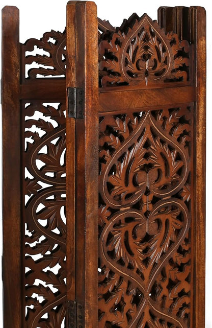 Lightnpro 4-Panel Wood-Heart Room Divider 64" × 48" - Image 7
