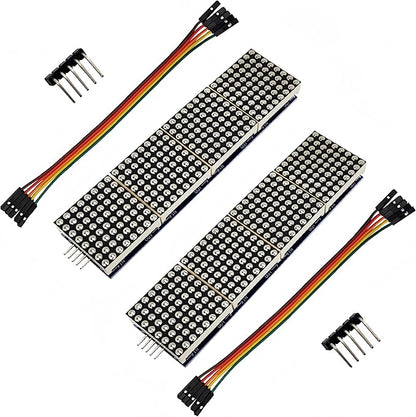 Yuuhseel 2PCS MAX7219 32x8 Dot Matrix LED Display Module 4 in 1 Common Cathode by Yuuhseel
