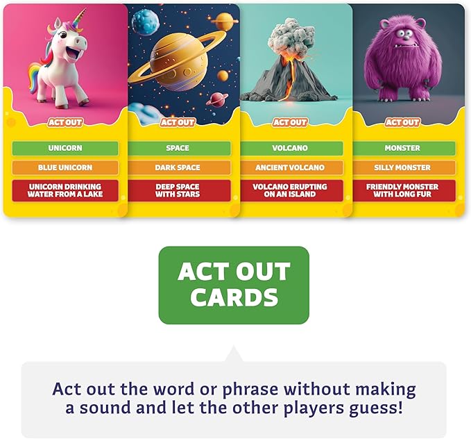Epic Charades Game for Kids Ages 6+ – 200 Act Out & Explain Cards - Image 5