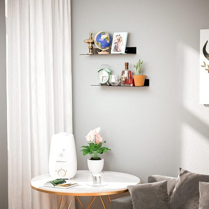 17 Inches Acrylic Wall Shelves 2 Pack, Floating Shelf - Image 5