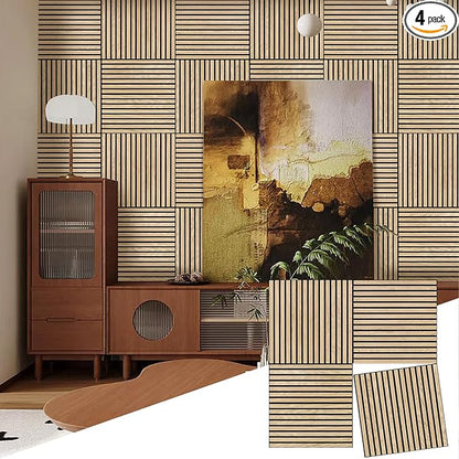 ARMURO Acoustic Wood Panels for Wall 4-Pack by ARMURO