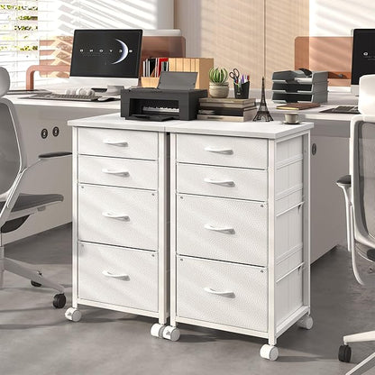 4 Drawers Mobile File Cabinet Vertical Filing Cabinet - Image 6