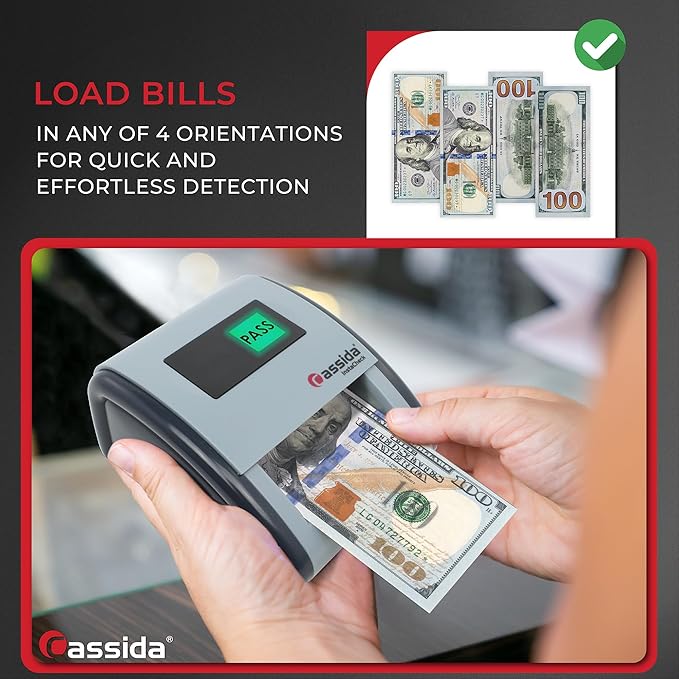 Cassida InstaCheck Small Footprint, Magnetic and Ultraviolet Sensors, Compact - Image 3
