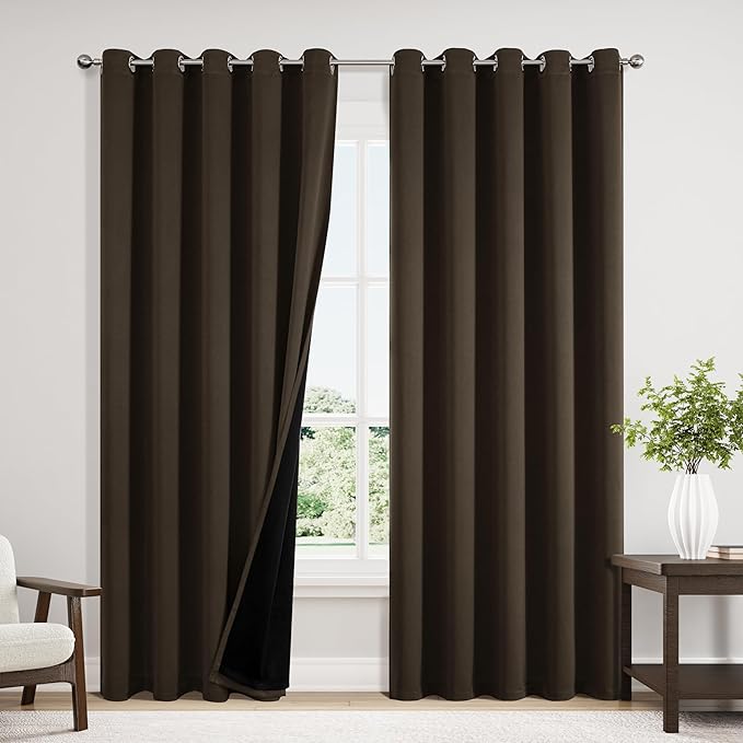 ChrisDowa 100% Blackout Curtains 84 inch Long by ChrisDowa