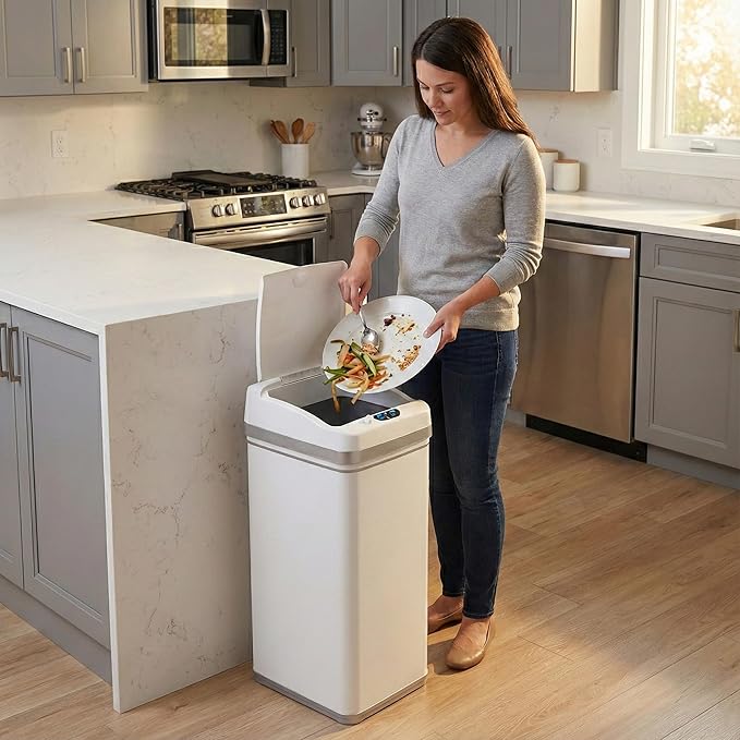 iTouchless 13 Gallon Kitchen Trash Can - Image 2