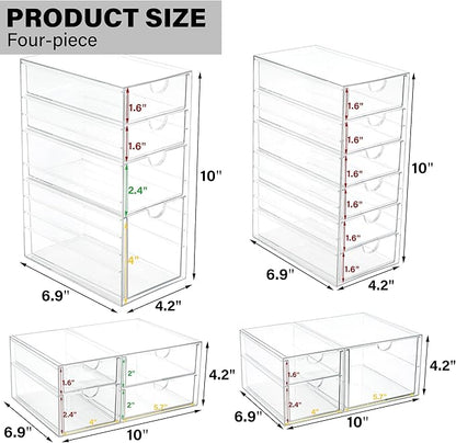Prsildan Acrylic Drawer Organizer - Image 3