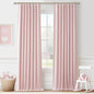 100 Inch Long Baby Pink Curtains 2 Panels Set by QJMYDECO