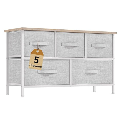 DWVO 5 Dresser for Bedroom, Storage Dresser by DWVO