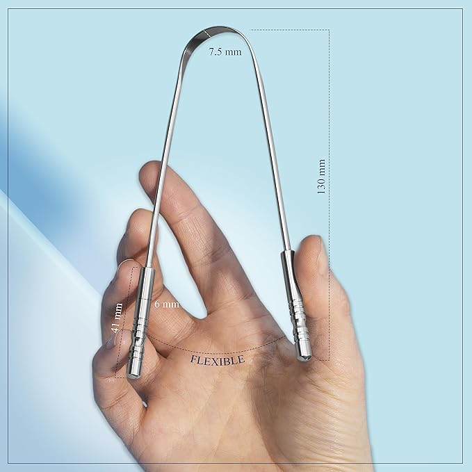 MasterMedi Tongue Scraper with Case Easy to Use Tongue Scraper - Image 2