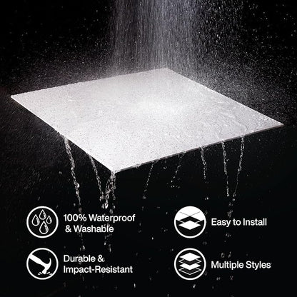 Genesis 2ft x 2ft Stucco Pro Black Ceiling Tiles - Image 5