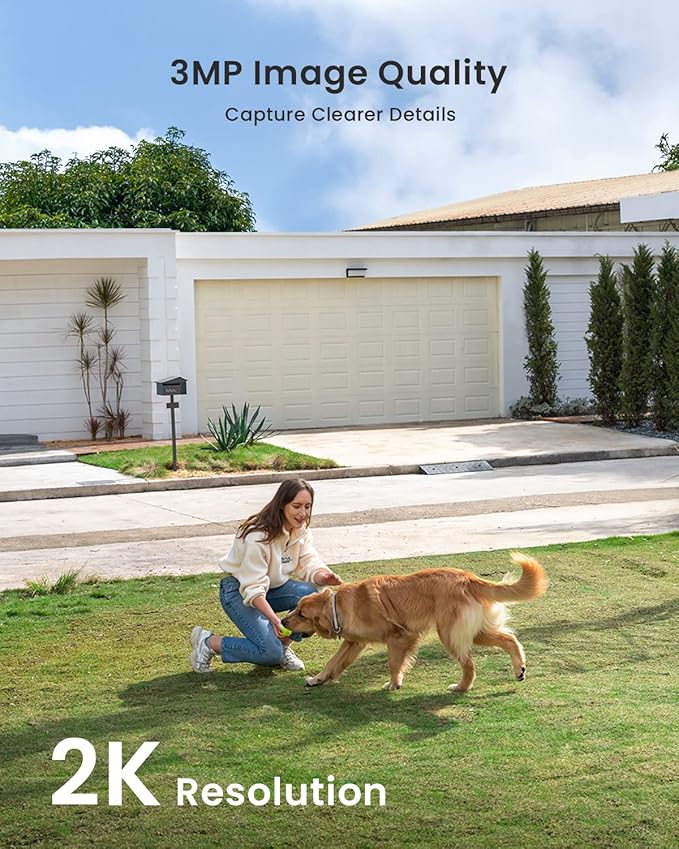 ieGeek Solar Security Cameras Wireless Outdoor, 2 Pack 2K WiFi Battery Camera - Image 3