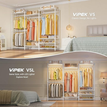 VIPEK V5 Portable Closet Wardrobe Heavy Duty Clothes Rack, Freestanding - Image 3