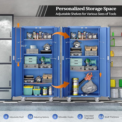 VINGLI 72'' Tall Metal Garage Storage Cabinet - Image 7