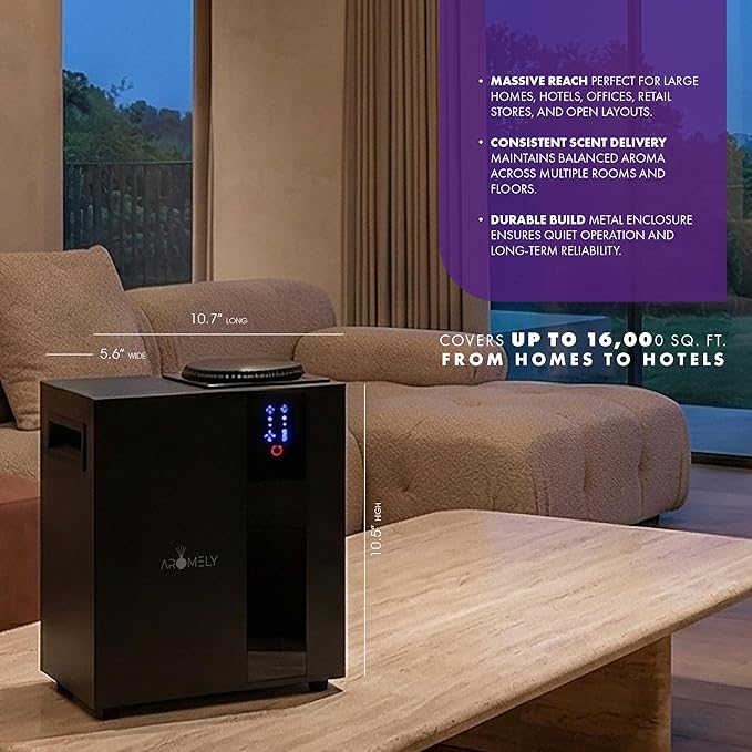 Aromely Smart Bluetooth HVAC Scent Diffuser, Aromatherapy Nebulizing Waterless - Image 2