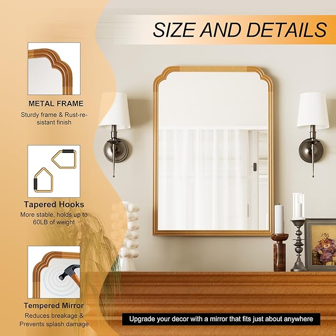 Wood Mirror for Bathroom - Image 6