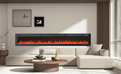 CharaVector 100 inch 750W/1500W Electric Fireplace Inserts - Image 9