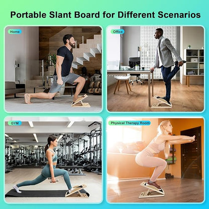 3 in 1 Slant Board for Calf Stretching, Anti Slip Squats Wedge Balance Board - Image 8