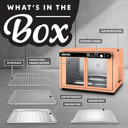 Gourmia French Door Air Fryer Oven - 37 Qt Large Capacity Convection Toaster - Image 4