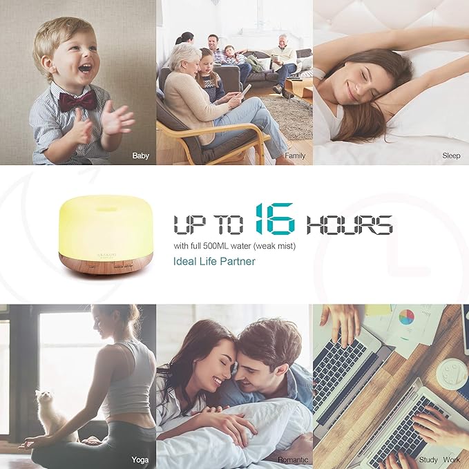 ASAKUKI Smart Wi-Fi Essential Oil Diffuser, App and Voice Control Compatible - Image 6