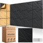 50 Pack Bulk Self-Adhesive Soundproof Wall Panels, 1.2lb/ft³ High Density by Staytunedforournewproduct