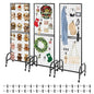 VEVOR 3 Packs Grid Wall Panels, 1.9 x 5.4 ft Wire Grid Panels Display Rack by VEVOR