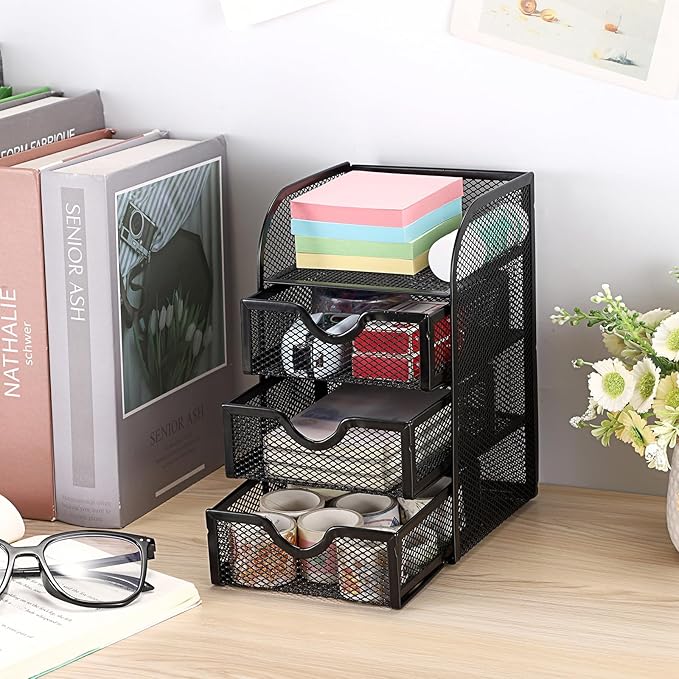 BTSKY Metal Mesh Battery Storage Organizer - Image 6