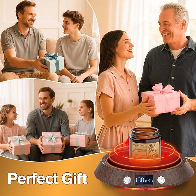 Kepwam Coffee Mug Warmer – 55W Fast Heating Coffee Warmer, 3 Temperature - Image 5