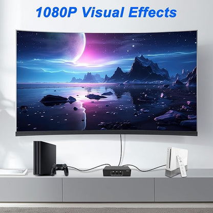 XMSJSIY Component AV Video Switch 3 in 1 Out Composite 5 RCA YPbPr RGB Selector - Image 5